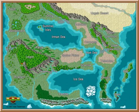 Fantasy World Map #4 - Free Fantasy Maps