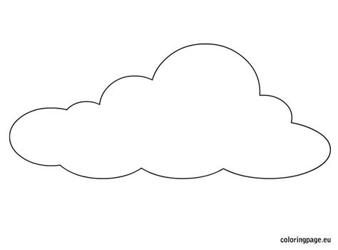 Cloud template | Coloring Page