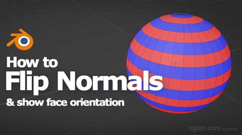 Blender flip normals with shortcut - cgian.com