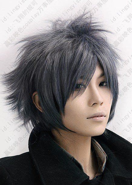 black/gray hair - Google Search | Anime haircut, Anime hairstyles male, Long hair styles men