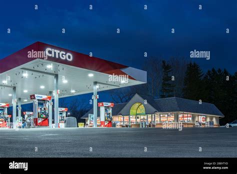 New Hartford, New York - Apr 1, 2020: Citgo Gas Station Exterior, Citgo ...