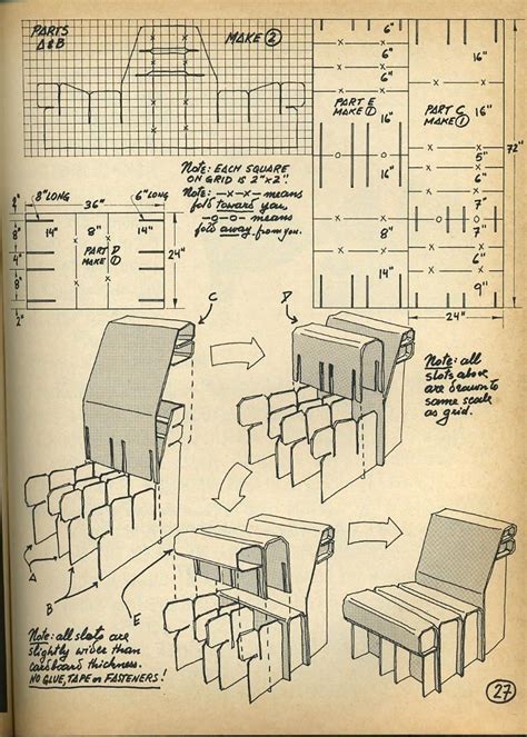 Cardboard Furniture Templates