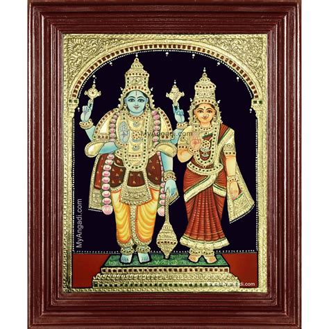 Vishnu Lakshmi Tanjore Painting - Buy Tanjore Paintings Online Shopping ...