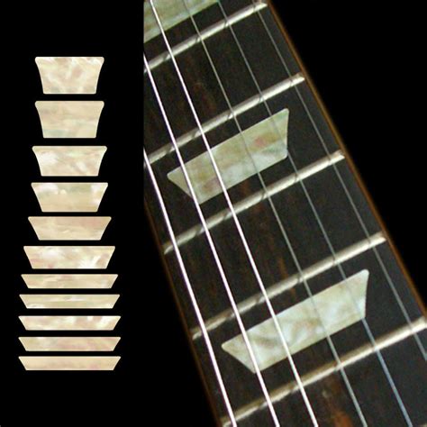 Dish /TRAPEZOID Les Paul Fret Markers Inlay Sticker Guitar - HMCustom ...