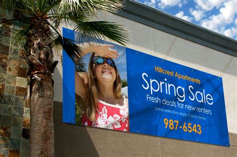 Vinyl Banner 4 ft Series up to 25 ft long for outdoor use