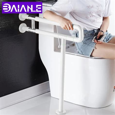 Toilet Safety Rails Bathroom Handrail Stainless Steel Shower Safety Bar ...