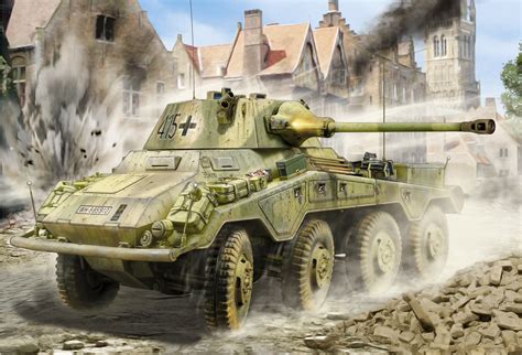 HD wallpaper picture german heavy armored car schwerer panzerspähwagen 5cm sd.kfz.234/2 50mm kwk ...