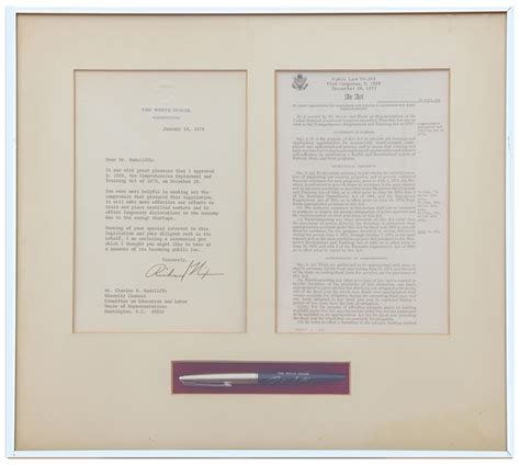 Lot Detail - Lot of Four Presidential Bill-Signing Pens From Ronald ...