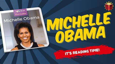 Michelle Obama | Reading Books For Kids - YouTube