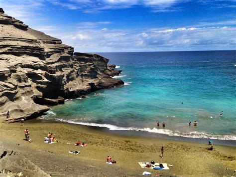 Green sand beach, Big Island Hawaii- AMAZING #Hawaii / photo by easyIDcard.com | Big island ...