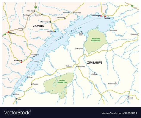 Lake Kariba Map