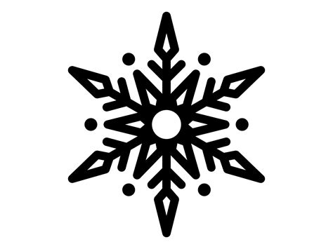 Snowflake SVG Snowflake Silhouette Winter Clip Art Christmas - Etsy