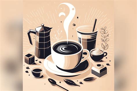 Minimalist Coffee Background Vector Art Graphic by Endrawsart ...