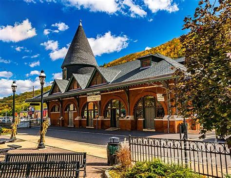 Railroad Station In Jim Thorpe by Nick Zelinsky | Train station architecture, Railroad station ...