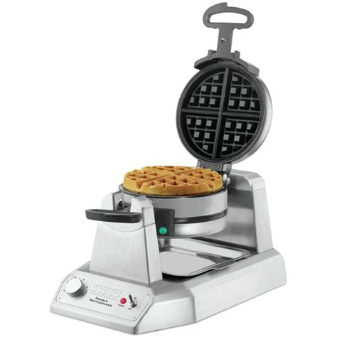 Waring Commercial WW200 Vertical Double Belgian Waffle Maker - 11"L x ...