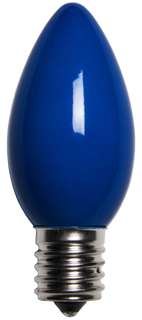 C9 Christmas Light Bulb - C9 Blue Christmas Light Bulbs, Opaque