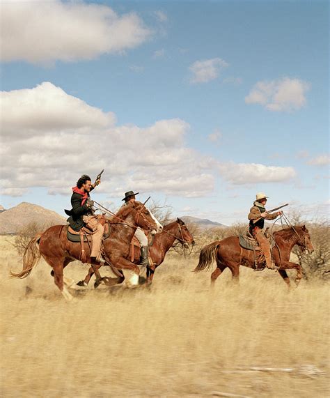 Cowboys Riding On Horses #2 by Matthias Clamer