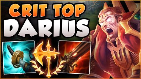 DARIUS TOP + ADC CRIT BUILD = ULTIMATE 1v9 DARIUS BUILD! DARIUS TOP GAMEPLAY! - League of ...