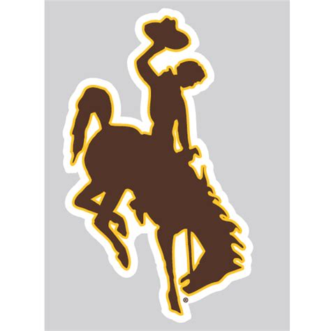 Wyoming Cowboys 3" Bucking Horse Decal | University of Wyoming