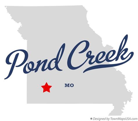 Map of Pond Creek, MO, Missouri