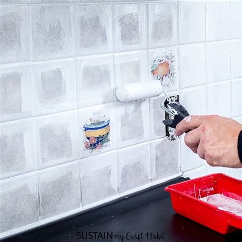 Transform Your Kitchen with a DIY Painted Tile Backsplash