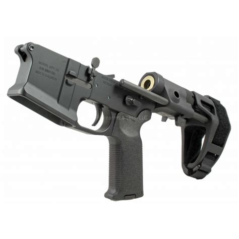 SMOS GFY-15 Complete Billet AR15 Pistol Lower w/ Maxim Brace