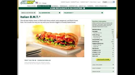 subway italian bmt ingredients