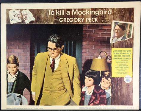 TO KILL A MOCKINGBIRD, Original Gregory Peck Lobby Card - Original Vintage Movie Posters