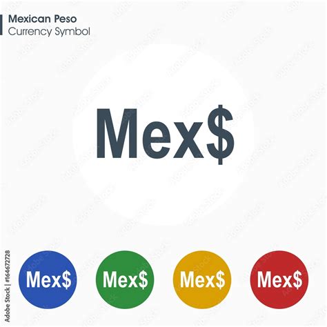 Mexican Peso sign icon.Money symbol. Vector illustration. Stock Vector ...