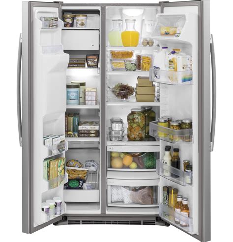 GE® Series 21.9 Cu. Ft. Counter-Depth Side-By-Side Refrigerator ...