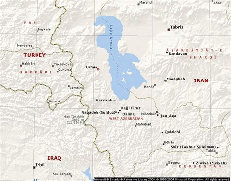 Urmia Iran Map