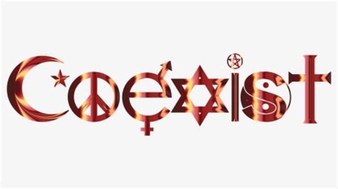 Symbol,sign,logo - Coexist Religion, HD Png Download - kindpng