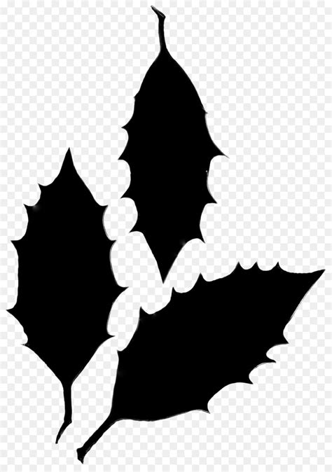 Free Holly Leaf Silhouette, Download Free Holly Leaf Silhouette png ...