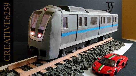 How To Make A RC Metro Train With Cardboard And DC Motor - Amazing DIY ...