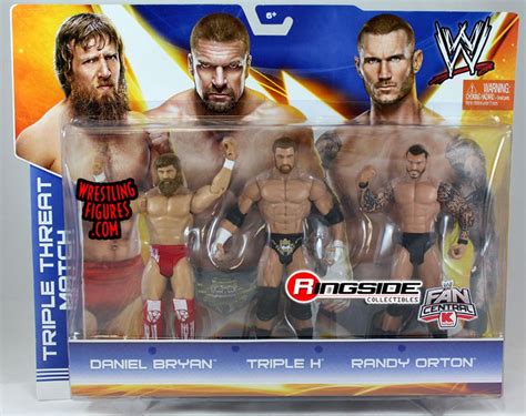 Triple Threat Match 3-Pack Exclusive (Daniel Bryan, Triple H & Randy ...