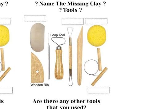 Clay Tools starter - name the tools | Teaching Resources