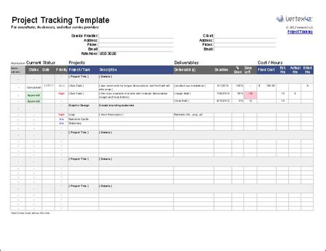 Project Management Worksheet Template | Excel templates, Project ...