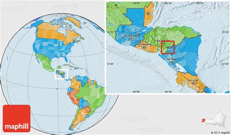 Political Location Map of Santa Maria