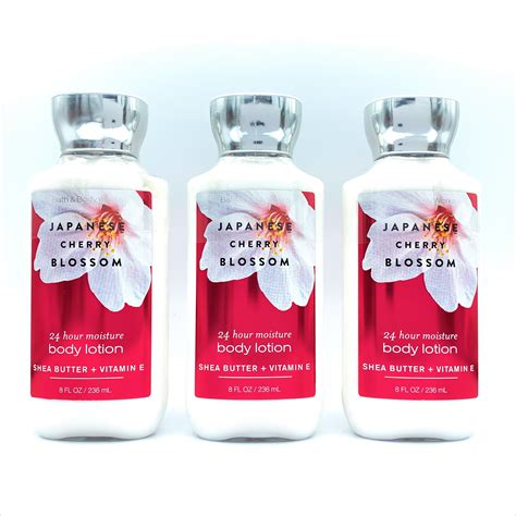 Bath and Body Works Japanese Cherry Blossom Body Lotion 3-Piece Bundle ...