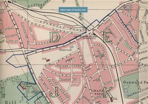 Map of East Barnet, London