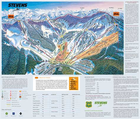 Stevens Pass Trail map - Freeride