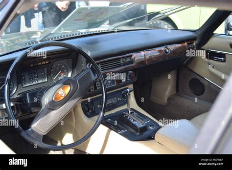 Vintage car interior Stock Photo - Alamy