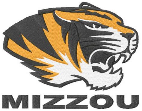 Mizzou logo embroidery design | Machine embroidery designs, Embroidery ...