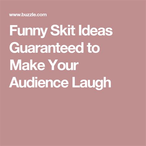 Funny Skit Ideas Guaranteed to Make Your Audience Laugh | Skits, Camp skits, Funny