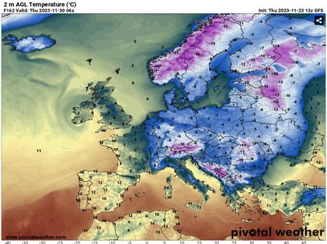 A Winter Storm with Arctic Cold Outbreak heads for a large part of Europe