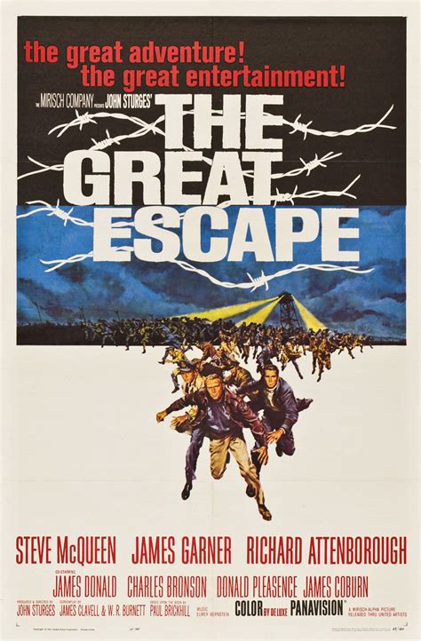 The Great Escape (United Artists, 1963). One Sheet (27 | Escape movie, Steve mcqueen movies, The ...