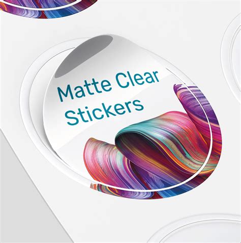 Matte Clear Stickers - Cotswold Printing