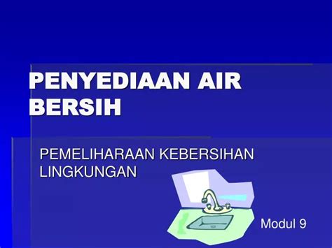 Ppt Penyediaan Air Bersih - Riset