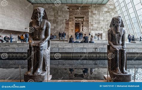 Egyptian Temple of Dendur in Metropolitan Museum of Art in New York. Editorial Photo - Image of ...