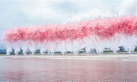 japan's first daytime fireworks by cai guo-qiang & saint laurent